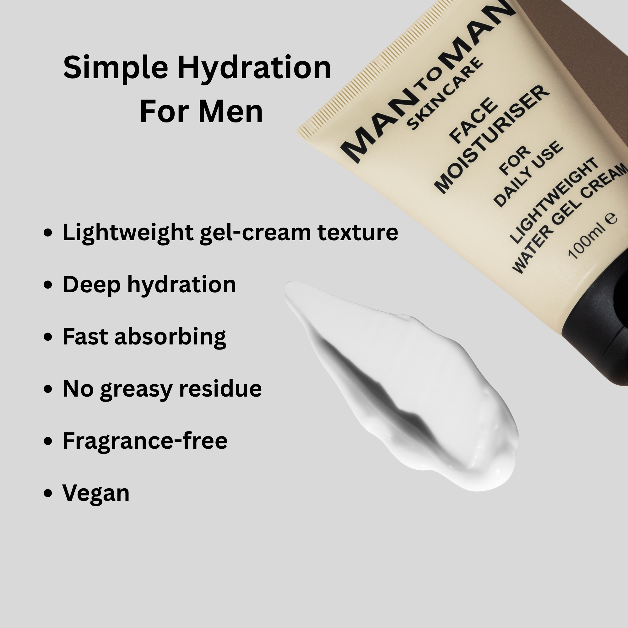 Face Moisturiser Daily Hydration Lightweight Gel-Cream 100ml